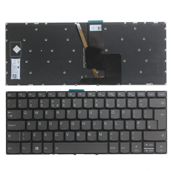 Tastatura Laptop, Lenovo, Yoga 520-14IKB Type 80X8, 80YM, 81C8, iluminata, layout UK Tastaturi noi