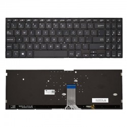 Tastatura Laptop, Asus, VivoBook 15 S15 K530, K530F, K530FN, iluminata, neagra, layout US