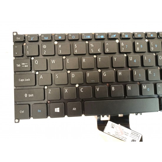 Tastatura Laptop, Acer, Swift 5 SF514-52, SF514-52T, SF514-52TP, SF514-54, SF514-54G, SF514-54GT, SF514-54T, SF515-51, SF515-51T, argintie, cu iluminare, neagra, layout US Tastaturi noi