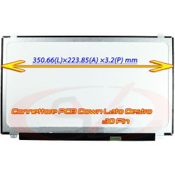 Display Laptop, Lenovo, ThinkPad P52s Type 20LB, 20LC, 15.6 inch, LED, slim, ingust, 350mm latime, Full HD, 1920x1080, IPS, cu prinderi sus si jos, 30 pini