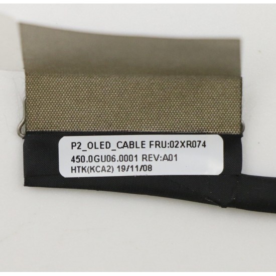 Cablu video LVDS Laptop, Lenovo, ThinkPad P1 Gen 2 Type 20QT, 20QU, 02XR074, UHD, OLED Touch, 450.0GU06.0001, P2 OLED Cable Cablu video LVDS laptop