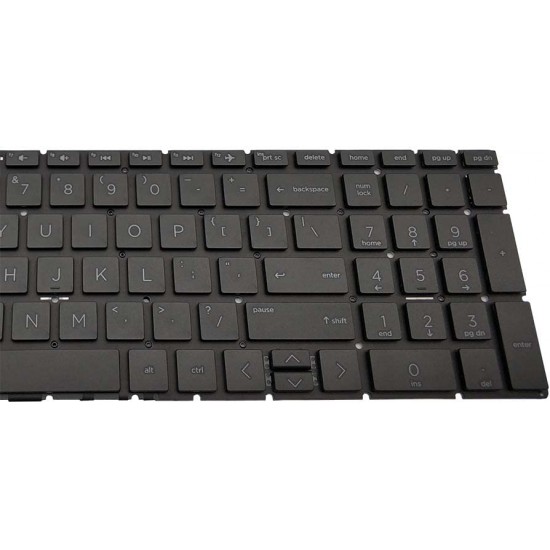 Tastatura Laptop, HP, 15-DA, 15T-DA, 15-DB, 15T-DB, 15G-DR, 15G-DX, iluminata, neagra, layout US Tastaturi noi