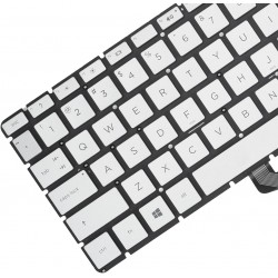 Tastatura Laptop, HP, 250 G7, 255 G7, TPN-C135, TPN-C136, iluminata, argintie, layout US