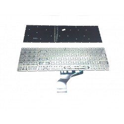 Tastatura Laptop, HP, Pavilion 15-DU, 15-DQ, iluminata, argintie, layout US