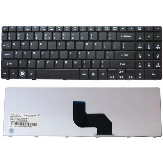 Tastatura Laptop, Acer, eMachines E525, E527, E625, E627, E628, E630, E637, E725, E727, E729, layout US Tastaturi noi