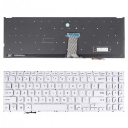 Tastatura Laptop, Asus, VivoBook 15 S15 K530, K530F, K530FN, iluminata, argintie, layout US