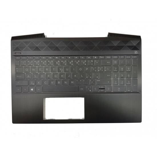 Carcasa superioara cu tastatura palmrest Laptop, HP, Pavilion 15-CX, 15T-CX, TPN-C133, L23746-B31, L21412-B31, layout US Carcasa Laptop
