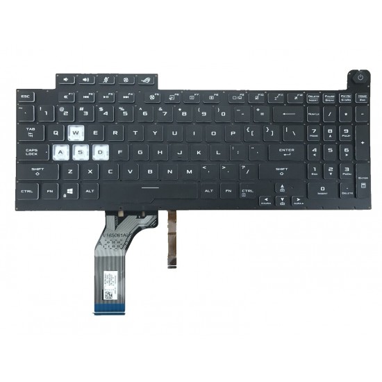 Tastatura Laptop Gaming, Asus, ROG Strix Scar 17 G733QR, G733QM, G733QS, G733QSA, G733ZM, G733ZS, G733ZW, G733ZX, G733CW, G733CX, G733PY, G733PYV, G733PZ, 0KNR0-6813US00, iluminata, RGB, 16 pini, layout US