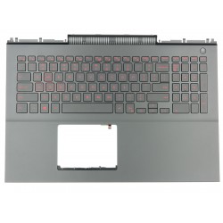 Carcasa superioara palmrest cu tastatura Laptop, Dell, Inspiron 15 7566, 7567, 0KN55, 3R0JR, MDC8K, iluminata, layout US