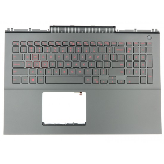 Carcasa superioara palmrest cu tastatura Laptop, Dell, Inspiron 15 7566, 7567, 0KN55, 3R0JR, MDC8K, iluminata, layout US Carcasa Laptop