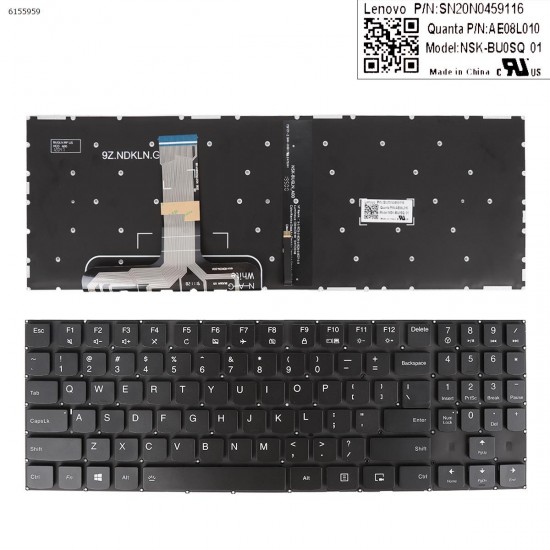 Tastatura Laptop, Lenovo, Legion Y520-15, Y520-15IKB, Y520-15IKBA, Y520-15IKBM, Y520-15IKBN, iluminata, layout US Tastaturi noi