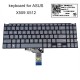 Tastatura Laptop, Asus, VivoBook 15 F512, F512D, F512DA, F512F, F512FA, F512FJ, F512U, F512UA, F512FJ, F512JA, F512JP, gri, layout US