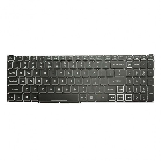 Tastatura Laptop, Acer, Nitro 5 AN515-45, AN515-55, AN515-56, AN515-57, AN515-58, AN517-41, AN517-53, AN517-54, N20C1, conector ingust, iluminata RGB, layout US Tastaturi noi
