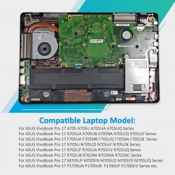 Baterie Laptop, Asus, VivoBook Pro 17 N705, N705U, N705UD, N705UQ, N705FN, N705FD, N705NC, N705UF, N705UV, 0B200-02560100, 0B200-02560000, 3ICP5/57/81, B31N1635, 11.52V, 3350 mAh, 42Wh