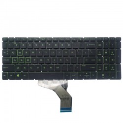 Tastatura Laptop, HP, Pavilion 17-CD, TPN-C142, iluminata, verde, layout US