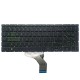 Tastatura Laptop, HP, 250 G7, 255 G7, TPN-C135, TPN-C136, iluminata, verde, layout US Tastaturi noi
