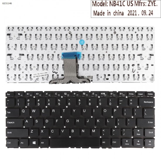 Tastatura Laptop, Lenovo, Yoga 510-14AST Type 80S9, layout US Tastaturi noi