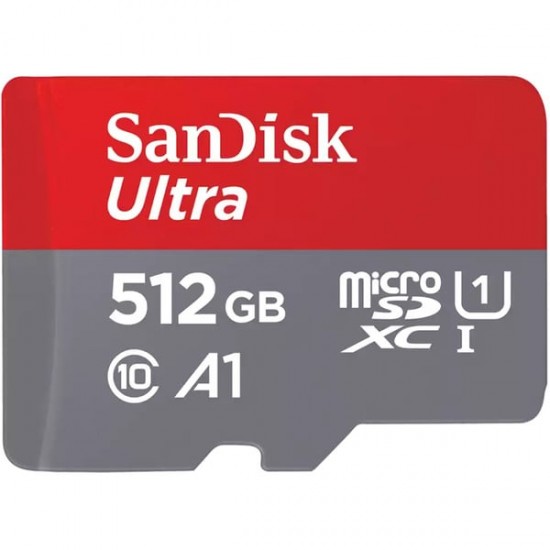 Card de memorie SANDISK Ultra microSDXC, 512GB, 150MB/s, clasa 10/U1/A1, UHS-I, adaptor Accesorii Laptop