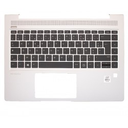 Carcasa superioara palmrest cu tastatura Laptop, HP, ProBook 440 G6, 445 G6, 440 G7, 445 G7, L44589-051, ZHAN 66 Pro 14 G2, ZHAN 66 Pro 14 G3, argintiu, layout FR (franceza)