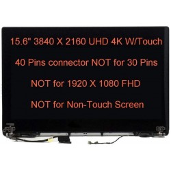 Ansamblu display complet cu touchscreen Laptop, Dell, XPS 9550, 9560, Precision 5510, 5520, rezolutie UHD 4K 3840x2160, 5PVKX, 0YR0T9, WW8NY, YR0T9, HHTKR, H9P3C, X4G28