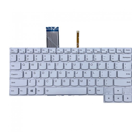 Tastatura Laptop, Lenovo, Legion 5-15IMH05H Type 81Y6, 82CF, iluminata, layout US alba Tastaturi noi