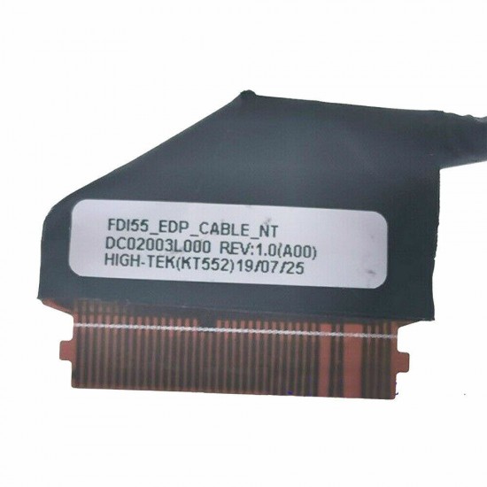 Cablu video LVDS Laptop, Dell, Inspiron 3501, 3502, 3505, 5593, 0FY9WT, FY9WT, DC02003LC00, DC02003L000, FDI55 Edp, 30 pini Cablu video LVDS laptop