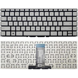 Tastatura Laptop, HP, 240 G6, 245 G6, 246 G6, TPN-W125, TPN-Q186, TPN-Q189, TPN-C131, argintie, layout US