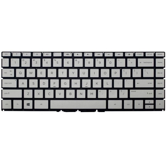 Tastatura Laptop, HP, Pavilion 14-BS, 14-BW, 14-BF, 14-BK, 14-BE, 14-BC, 14-CF, 14-DF, 14-DK, 14-BP, argintie, layout US Tastaturi noi
