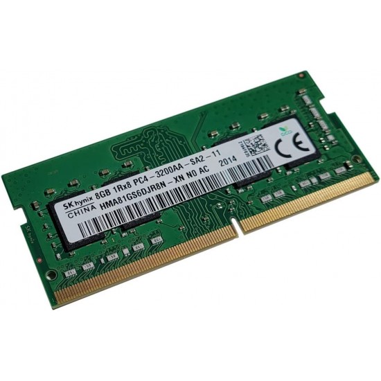Memorie Laptop Hynix 8GB DDR4 3200MHz PC4-3200AA, HMA81GS6DJR8N-XN, CL22, 1.2V, NON-ECC, bulk Memorie RAM Noua