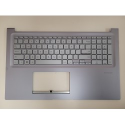 Carcasa superioara cu tastatura palmrest Laptop, Asus, VivoBook 17 M1702QA, 90NB0YA1-R30UI0, iluminata, layout US