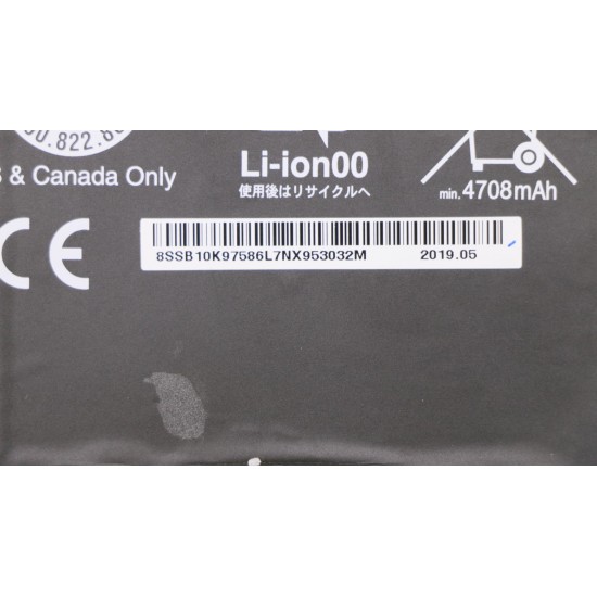 Baterie Laptop, Lenovo, X1 Carbon 5th Gen Type 20K3, 20K4, 20HQ, 20HR, 3ICP5/88/73, 01AV430, 11.58V, 4920mAh, 57Wh