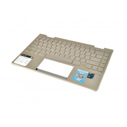 Carcasa superioara cu tastatura palmrest Laptop 2in1, HP, Envy 13-BD, 13M-DB, 13-AY, TPN-C147, AM2UT000450, M15290-001, M17261-B31, M15291-B31, iluminata, layout us