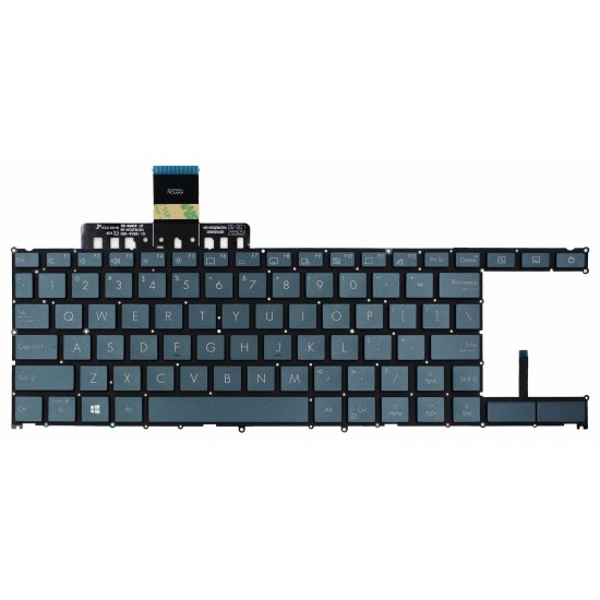 Tastatura Laptop, Asus, ZenBook Duo UX481, UX481F, UX481FL, UX481FA, 0KNB0-5622UI00, iluminata, layout US