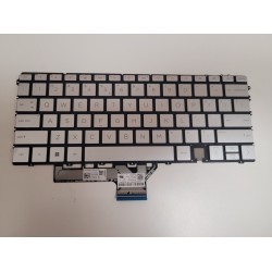 Tastatura Laptop, HP, Spectre x360 14-EF, TPN-C155, N12610-B31, N10735-B31, iluminata, argintie, layout US