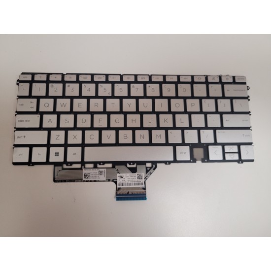 Tastatura Laptop, HP, Spectre x360 14-EF, TPN-C155, N12610-B31, N10735-B31, iluminata, argintie, layout US Tastaturi noi