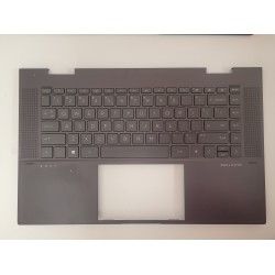 Carcasa superioara cu tastatura palmrest Laptop, HP, Envy 15-ES, 15M-ES, 15-EU, 15M-EU, M50067-A31, M45489-B31, M45489-001, iluminata, layout US, refurbished