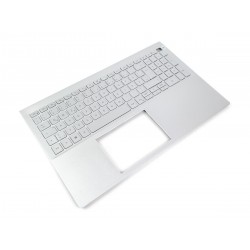 Carcasa superioara cu tastatura palmrest Laptop, Dell, Inspiron 5501, 5502, 5502, iluminata, argintie