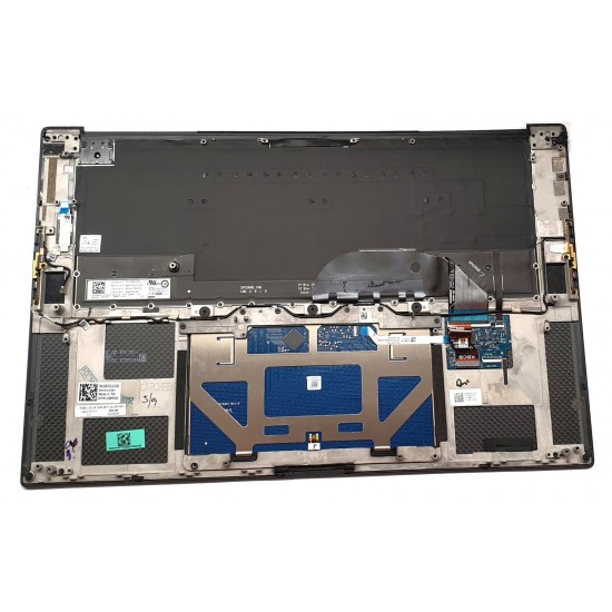 Carcasa superioara cu tastatura palmrest Laptop, Dell, XPS 15 9500, 9510, 9520, A19B19, iluminata, layout US Carcasa Laptop