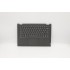 Carcasa superioara cu tastatura palmrest Laptop, Lenovo, IdeaPad C340-14IML Type 81TK 81XN, 5CB0S17380, AP2GA000A, iluminata, gri, layout UA (ukrainian)