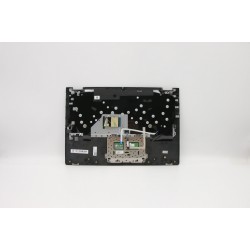 Carcasa superioara cu tastatura palmrest Laptop, Lenovo, IdeaPad C340-14API Type 81N6, 5CB0S17556, AP2GA000A, iluminata, gri, layout HB