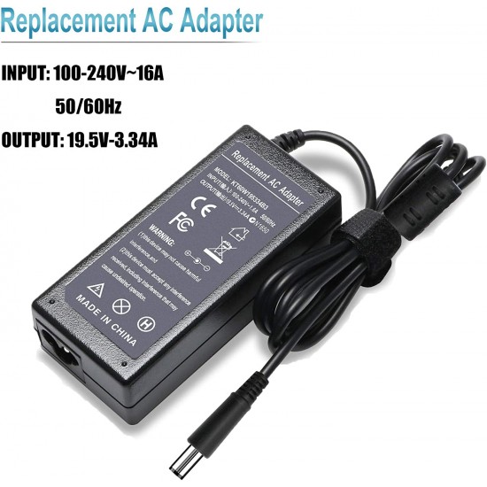 Incarcator compatibil laptop, Dell, Inspiron N4030, N7010R, N7011, N7110, D600, D610, D620, D630, D631, D631N, D640, D800, D820, 1501, 19.5V, 3.34A, 65W, mufa 7.4x5.0mm Incarcator Laptop