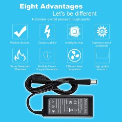 Incarcator compatibil laptop, Dell, Vostro 3500, 3550, 3555, 3560, 3700, 3750, A840, A860, V131, v3750, V13, 19.5V, 3.34A, 65W, mufa 7.4x5.0mm