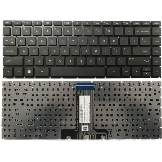 Tastatura Laptop, HP, 240 G6, 245 G6, 246 G6, 925307-001, 925307-031, TPN-W125, TPN-Q186, TPN-Q189, TPN-C131, neagra, layout US