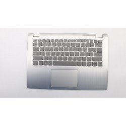 Carcas superioara cu tastatura palmrest Laptop, Lenovo, Yoga 530-14ARR Type 81H9, 5CB0R08660, iluminata, layout US, argintie