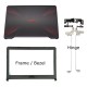 Capac display cu rama si balamale Laptop, Asus, ROG FX504, FX504GE, FX504GM, FX504GD, W125804126, 90NR00I2-R7A012