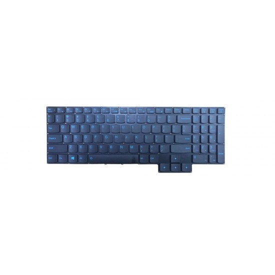Tastatura Laptop, Lenovo, Legion 5-17IMH05 Type 82B3, iluminata, taste albastre, layout US Tastaturi noi