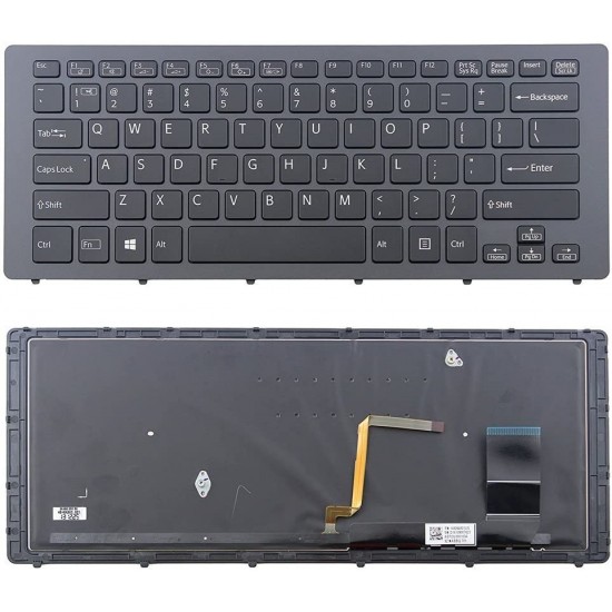 Tastatura Laptop, Sony, Vaio SVF15N, iluminata, layout US Tastaturi noi