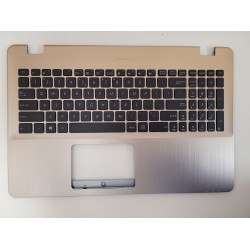 Carcasa superioara cu tastatura palmrest Laptop, Asus, X542U, X542UR, X542UA, X542UF, X542UN, X542UQ, F542, F542U, F542UA, R542, R542UA, layout US, aurie