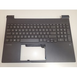 Carcasa superioara cu tastatura palmrest Laptop, HP, Victus 15-FA, 15-FB, N13298-001, N13298-271, iluminata, layout US