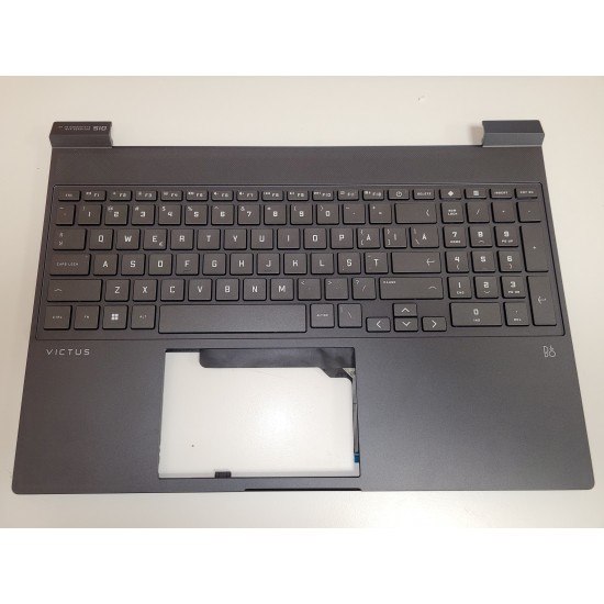 Carcasa superioara cu tastatura palmrest Laptop, HP, Victus 15-FA, 15-FB, N13298-001, N13298-271, iluminata, layout US Carcasa Laptop